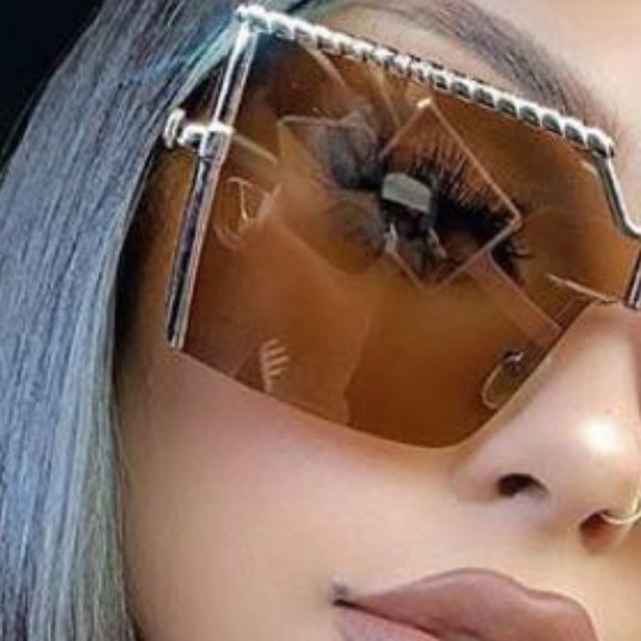 Oversized  Metal  Square Women's Sunglasses  UV400 - Picture 9 of 11